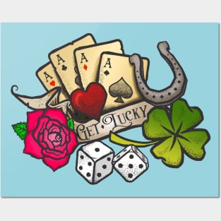 Get Lucky Traditional Tattoo Posters and Art
